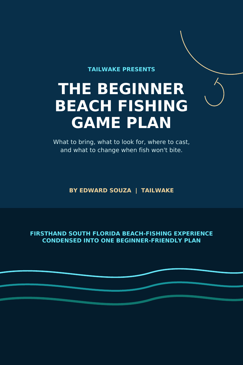 Cover of The Beginner Beach Fishing Game Plan by Edward Souza